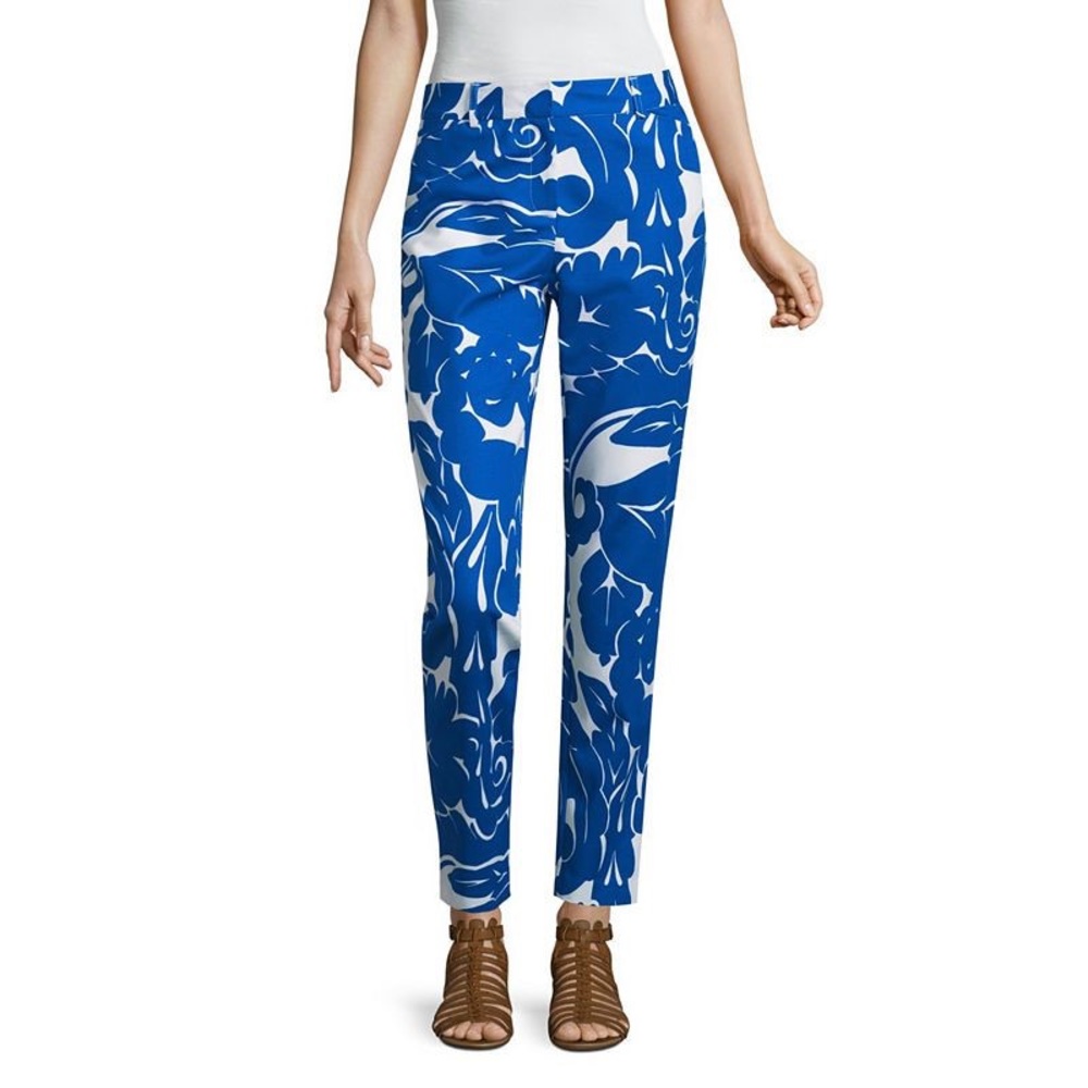 Liz Claiborne Emma Ankle Pants : Cobalt Blue